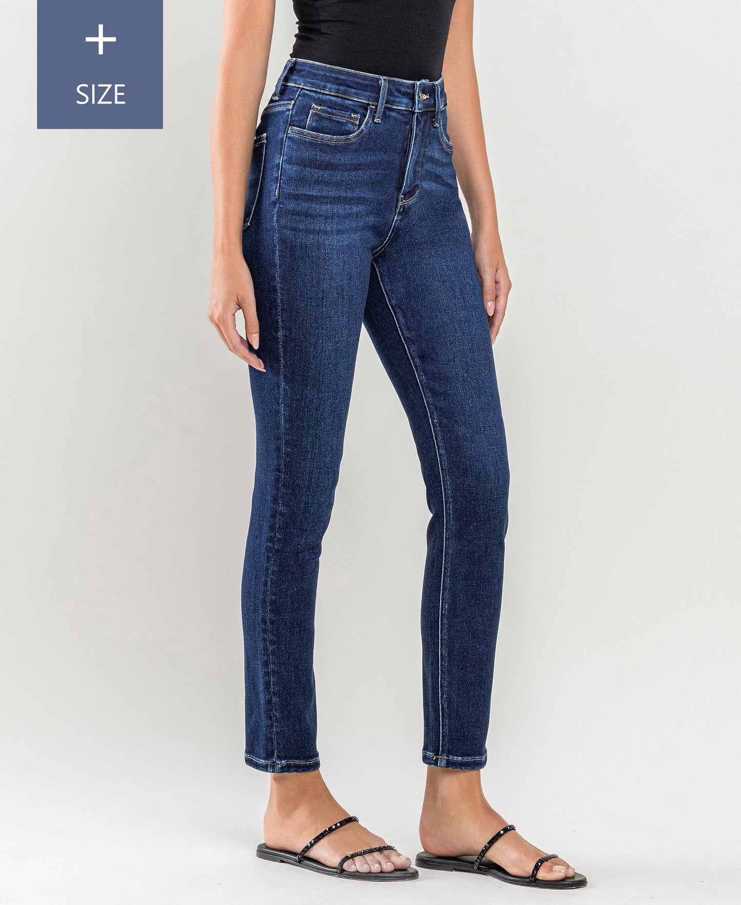 LOVERVET PLUS SIZE TUMMY CONTROL HIGH RISE ANKLE SKINNY