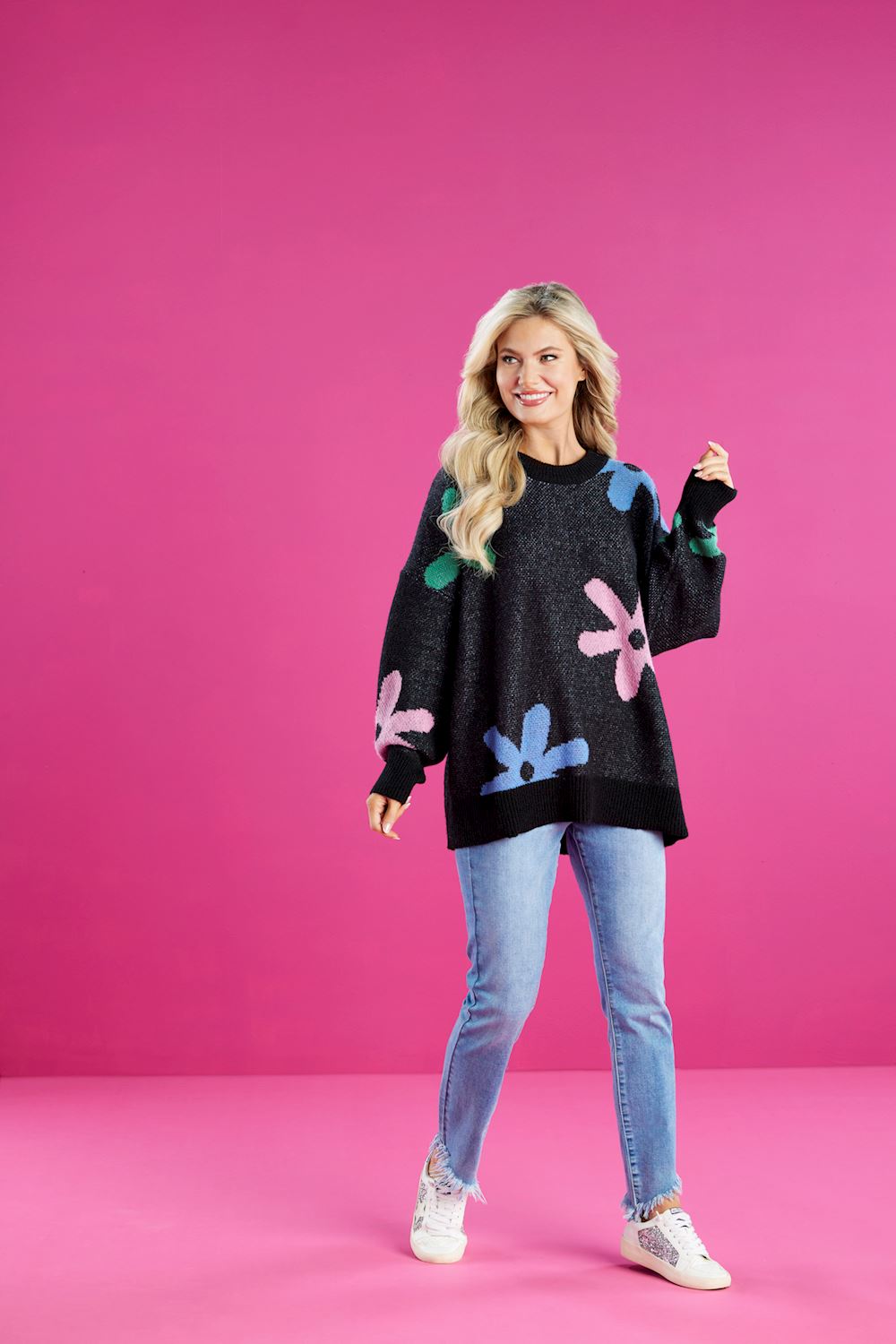 Mud Pie Jadie Floral Sweater