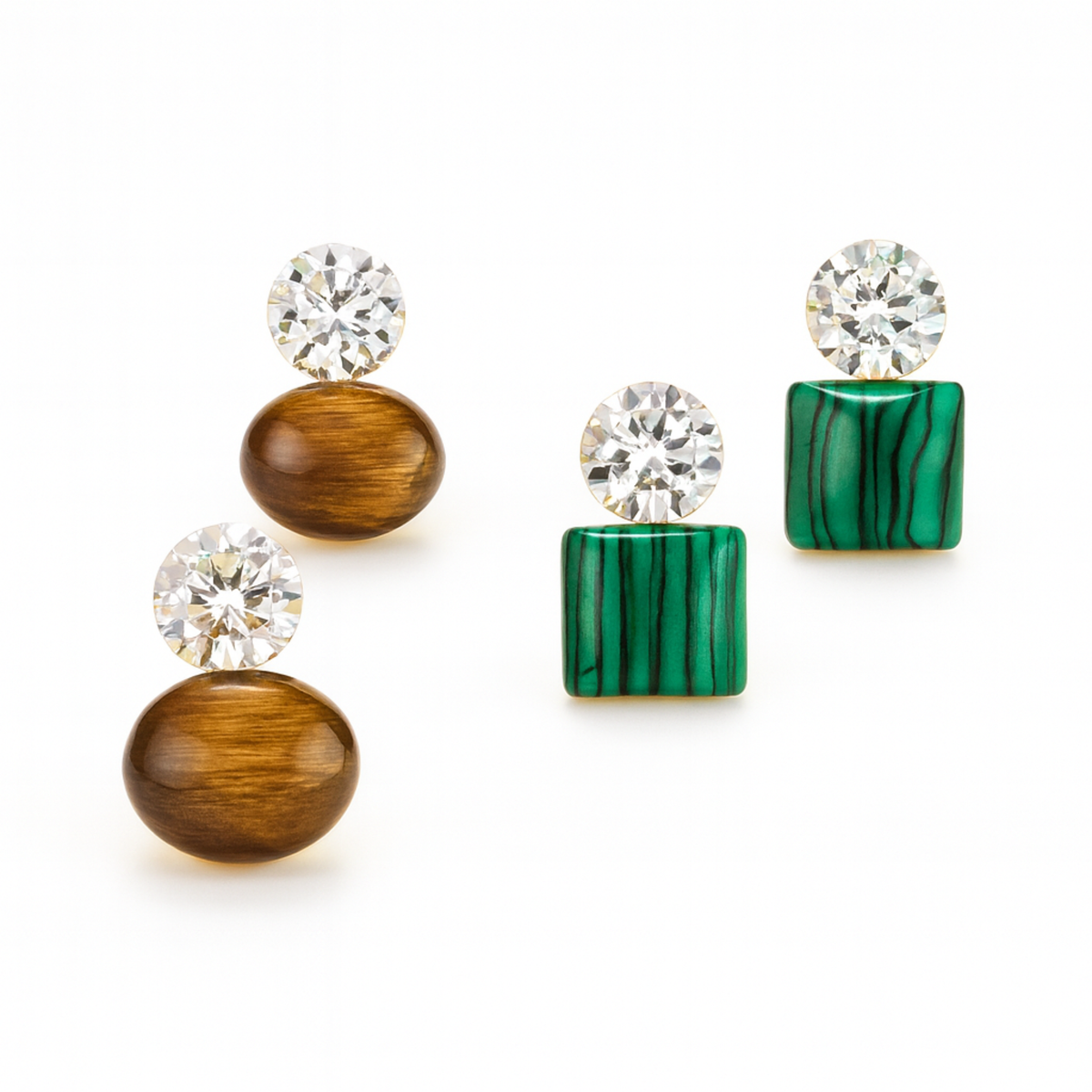 Stone & Sparkle Earrings