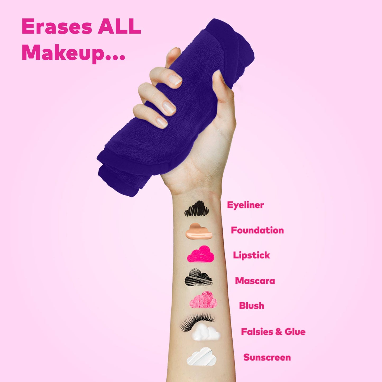 Queen Purple PRO Make-up Eraser