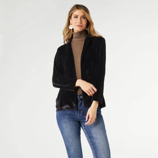Penny Velour Open Cardigan