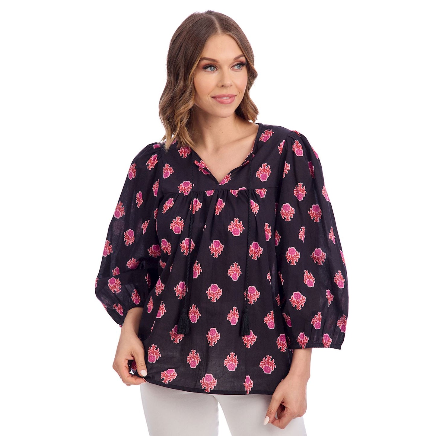 Mud Pie Martie Balloon Sleeve Top