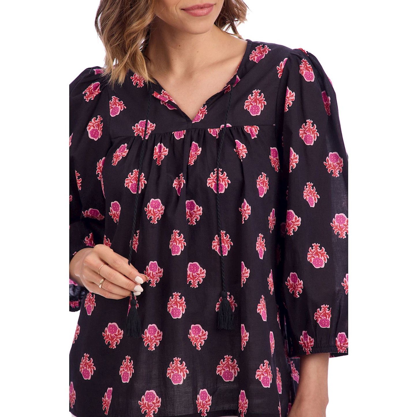 Mud Pie Martie Balloon Sleeve Top