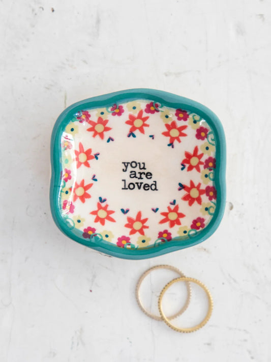 Natural Life Artisan Trinket Dish-You Are Loved