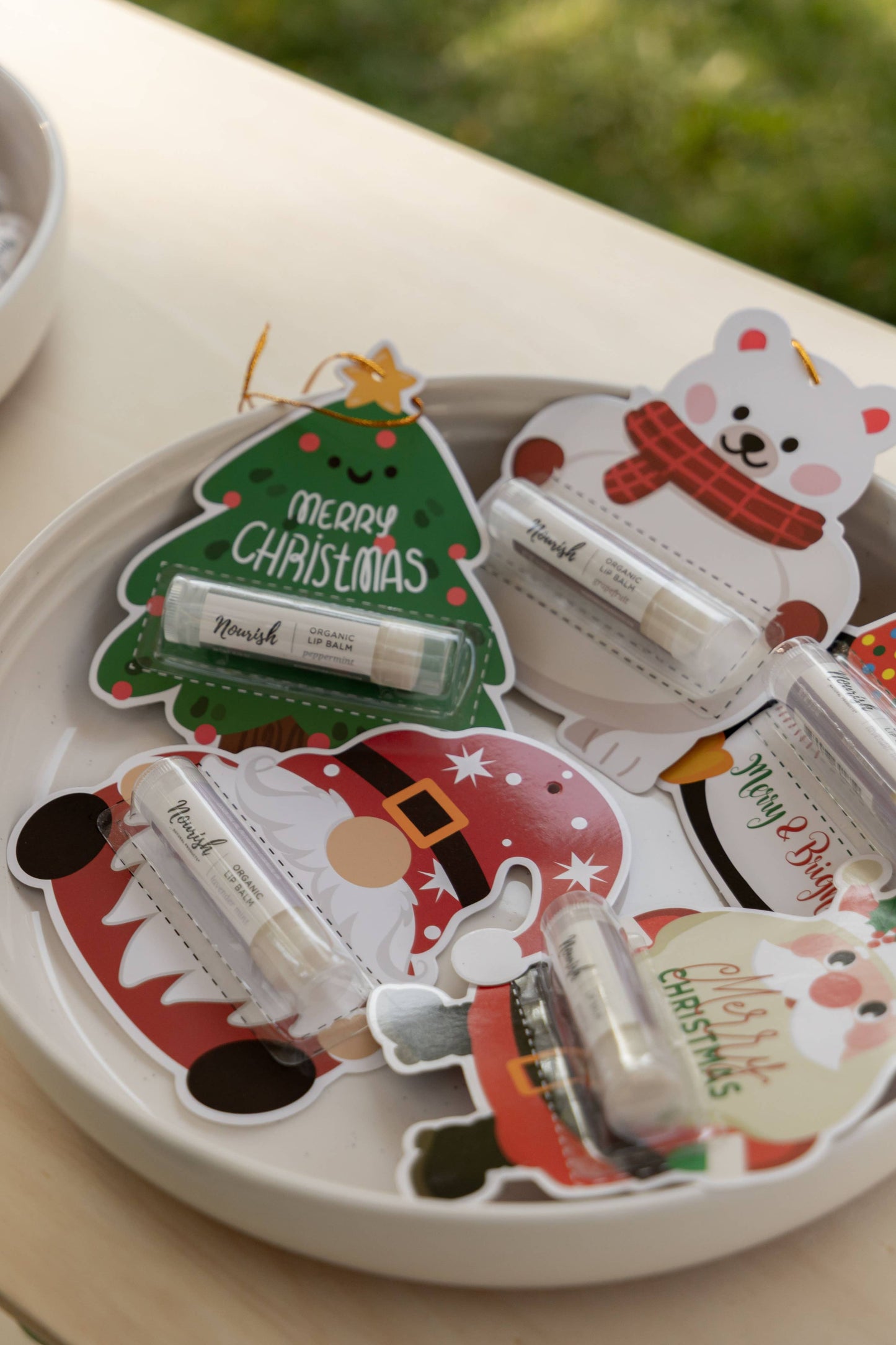 Kissmas Ornament - Holiday Christmas Ornament with Lip Balm