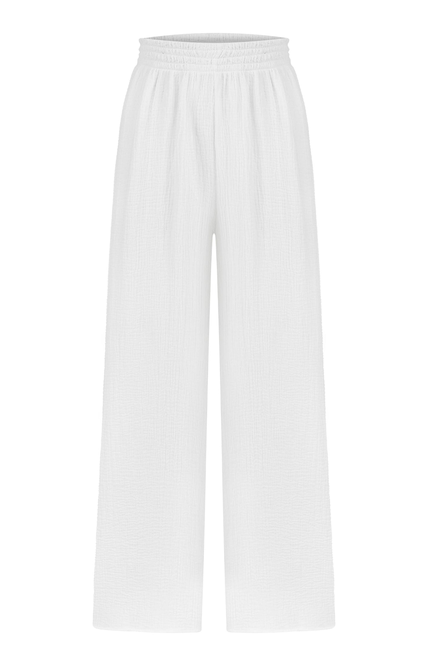 Skye Palazzo Pants - White