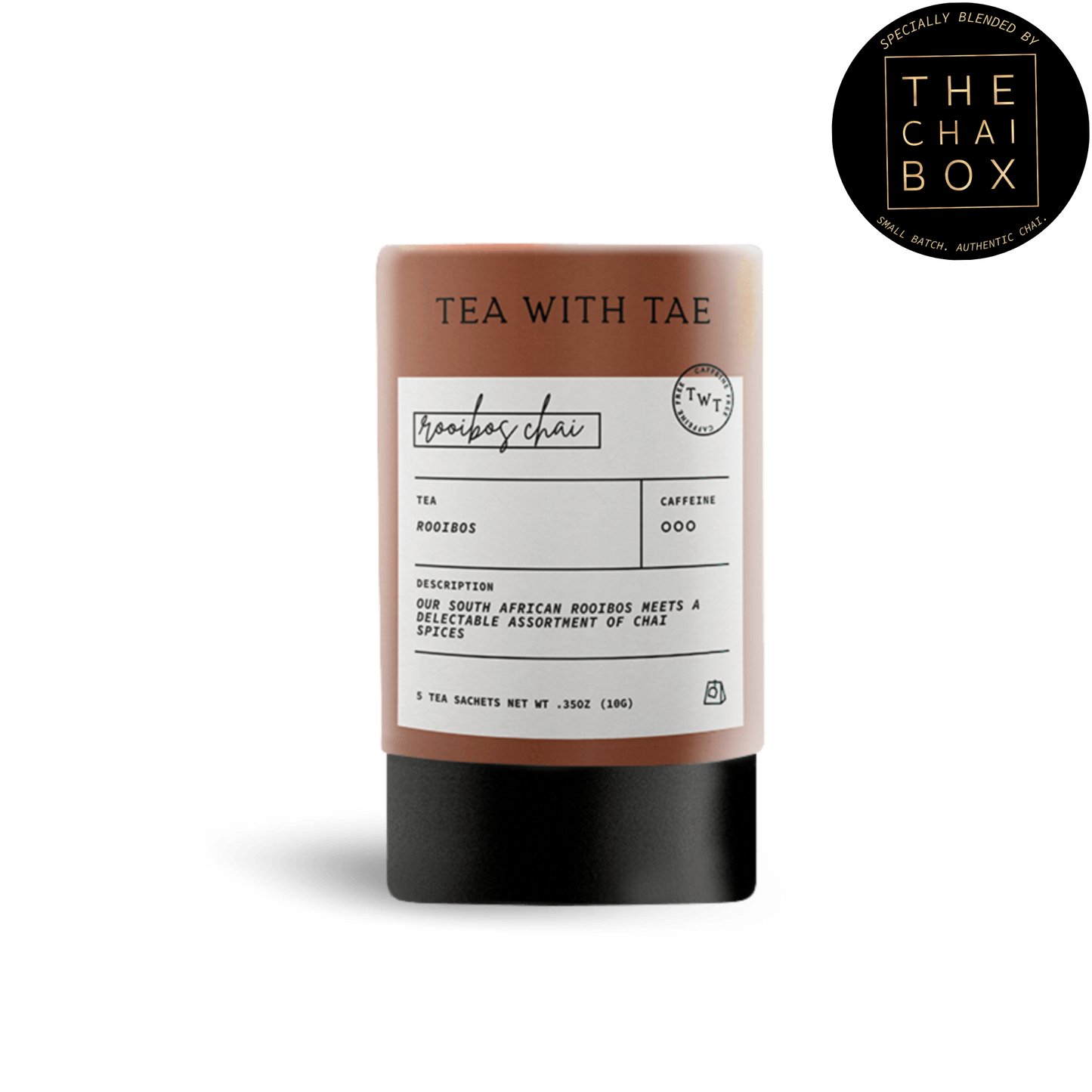 Rooibos Chai Herbal Mini Tube Gift (5 tea bags)