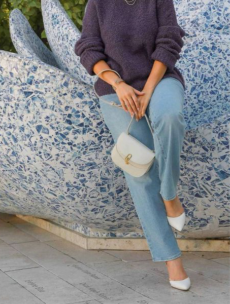 Umgee Fluffy Boucle Pullover Knit