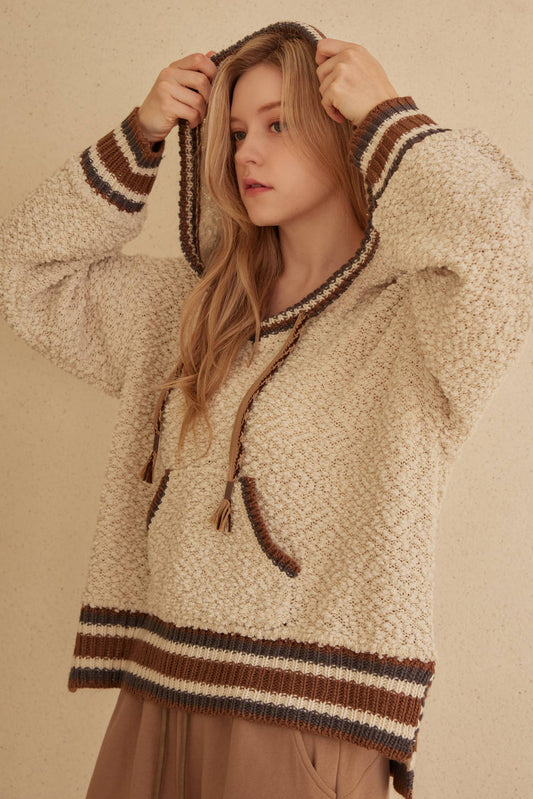 Cozy Hooded Puff Sweater