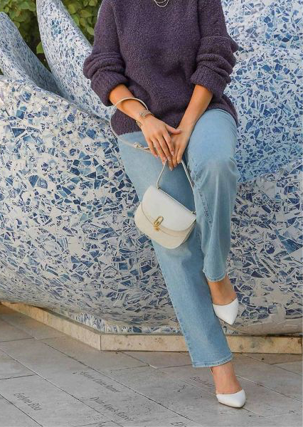 Umgee Fluffy Boucle Pullover Knit