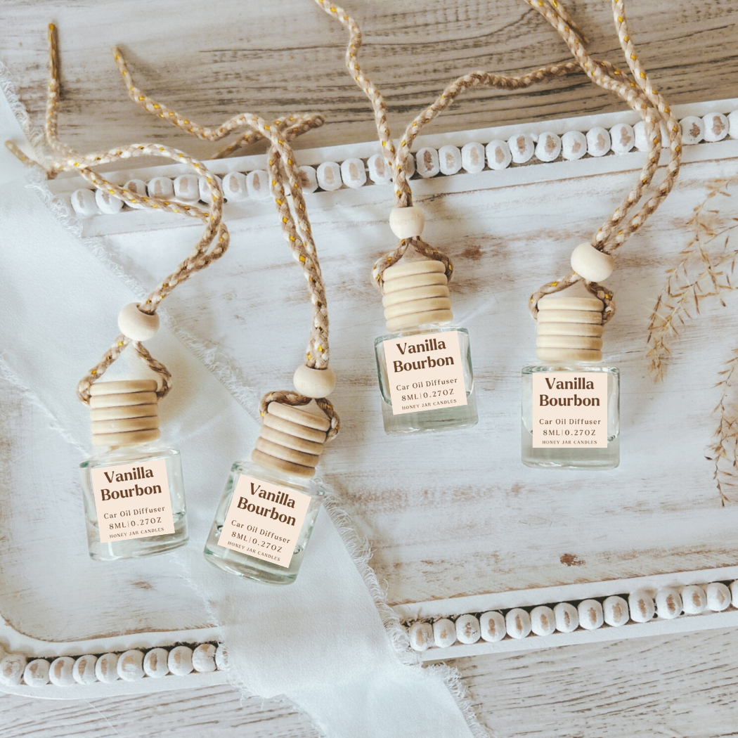 Hanging Car Diffusers | Vanilla Bourbon | Made in USA