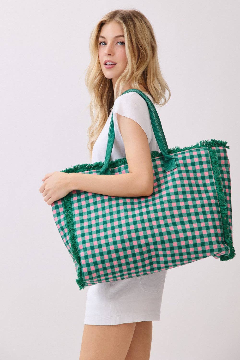 Classic Check Pattern Tote Bag