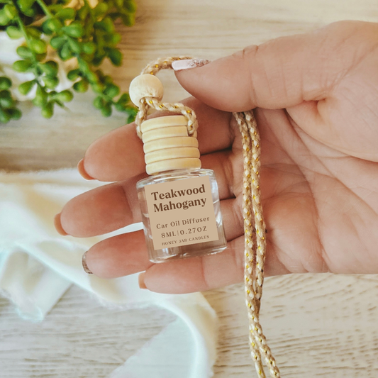 Hanging Car Diffusers | Teakwood Mahogany | Made in USA