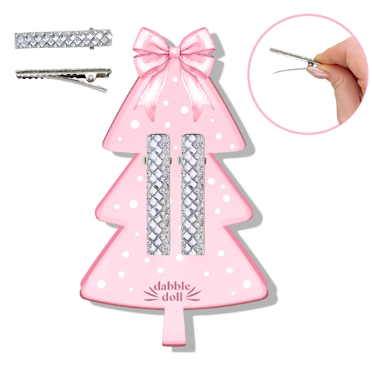 Holiday Sparkle Hair Clip Gift Set for Women, Girls