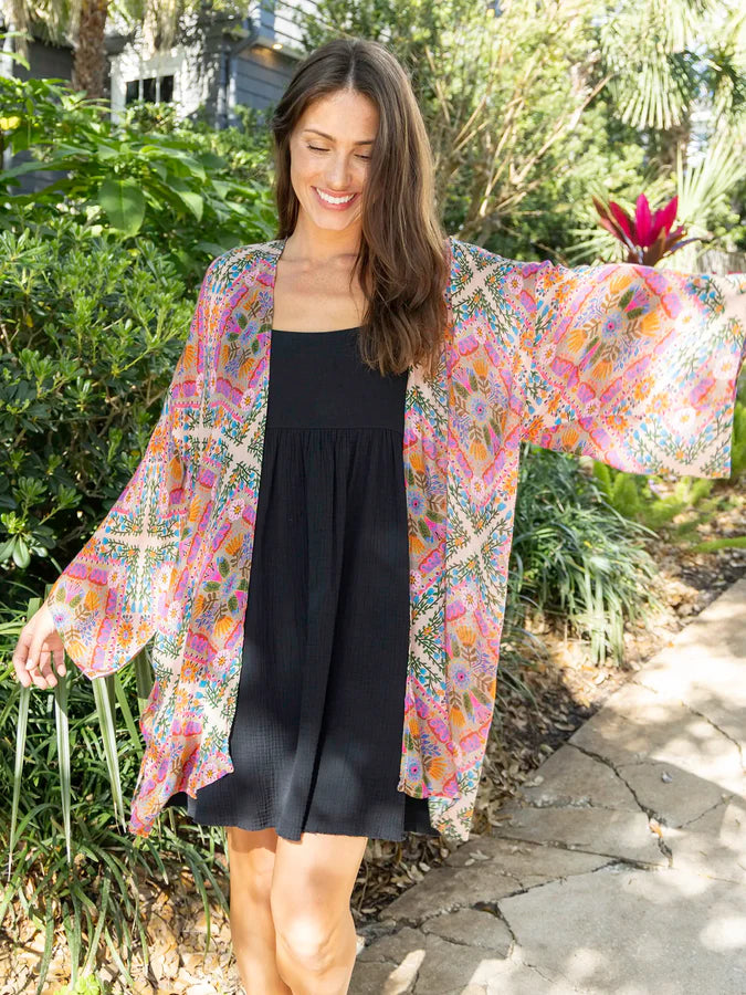 Natural Life Tricia Mini Dress-Black Cotton Gauze