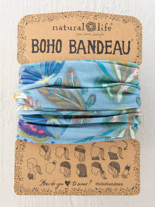 Natural Life Full Boho Bandeau® Headband-Mandala Folk Garden