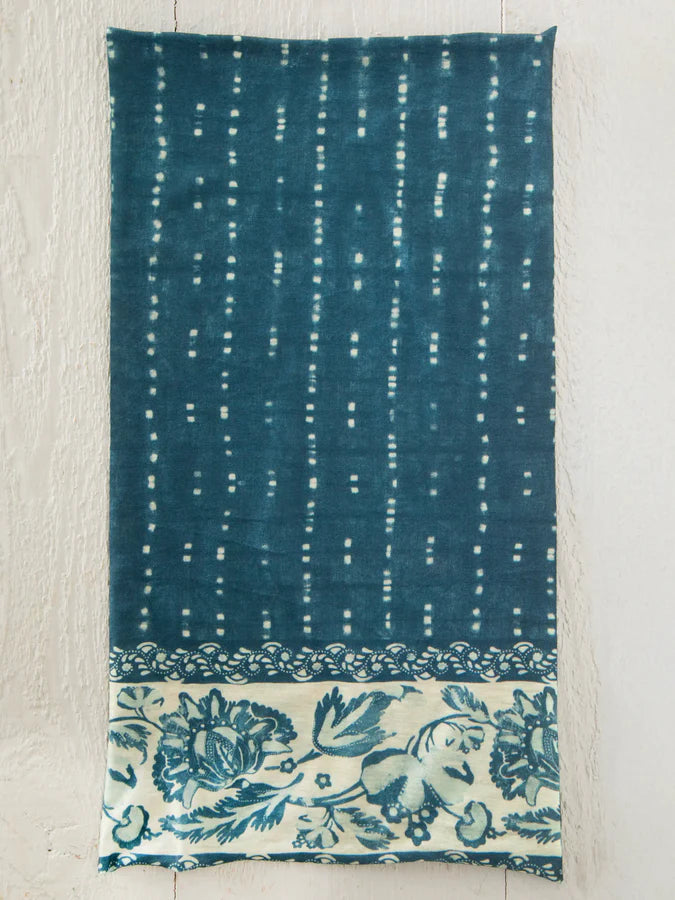 Natural Life Full Boho Bandeau® Headband-Shibori Stripe Indigo