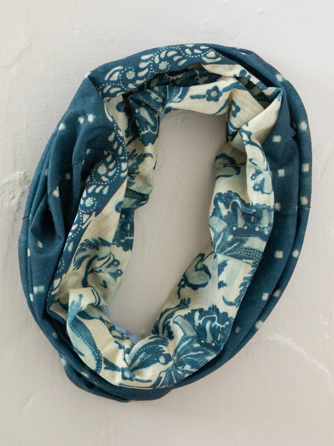 Natural Life Full Boho Bandeau® Headband-Shibori Stripe Indigo