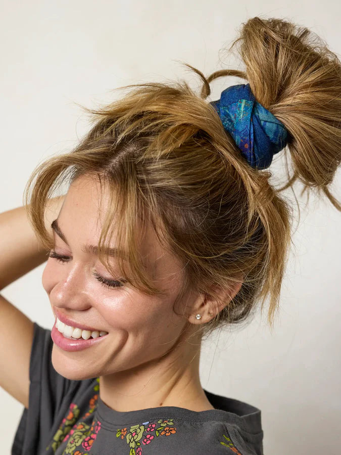 Natural Life Full Boho Bandeau® Headband-Navy Patchwork