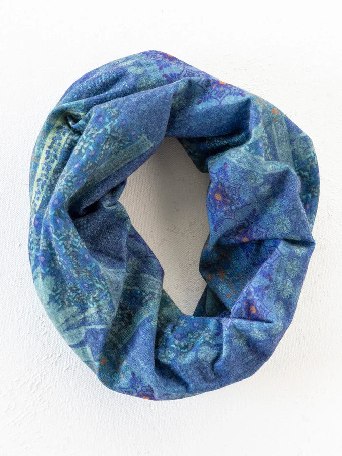 Natural Life Full Boho Bandeau® Headband-Navy Patchwork