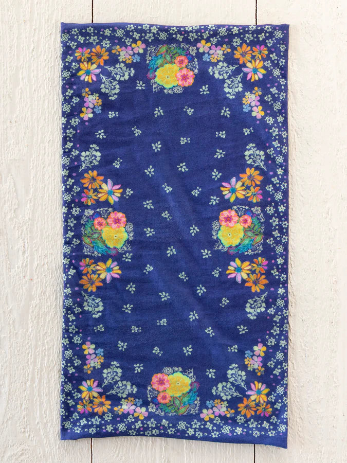 Natural Life Full Boho Bandeau® Headband- Tropic Bandana Navy