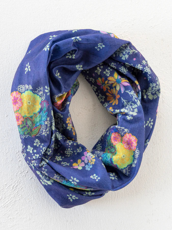 Natural Life Full Boho Bandeau® Headband- Tropic Bandana Navy
