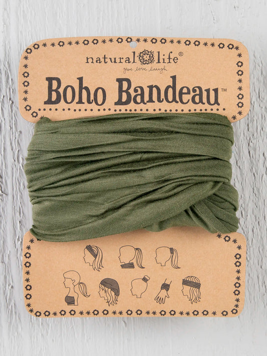 Natural Life Full Boho Bandeau® Headband - Olive