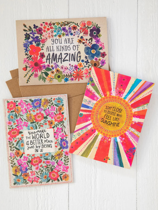 Natural Life Greeting Card Bundle-Amazing, Set of 3