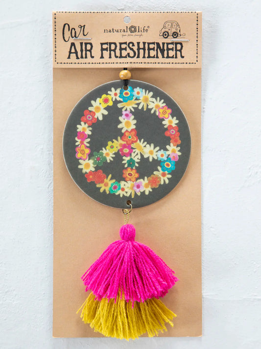 Natural Life Car Air Freshener-Peace Sign