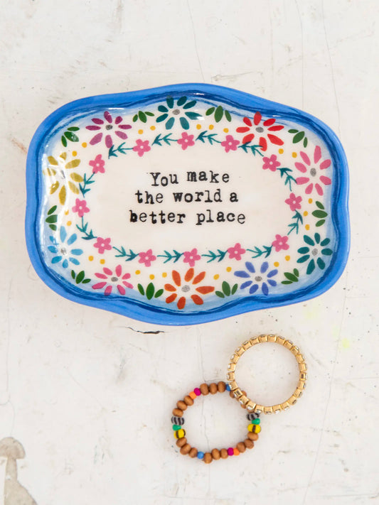 Natural Life Artisan Trinket Dish - World Better