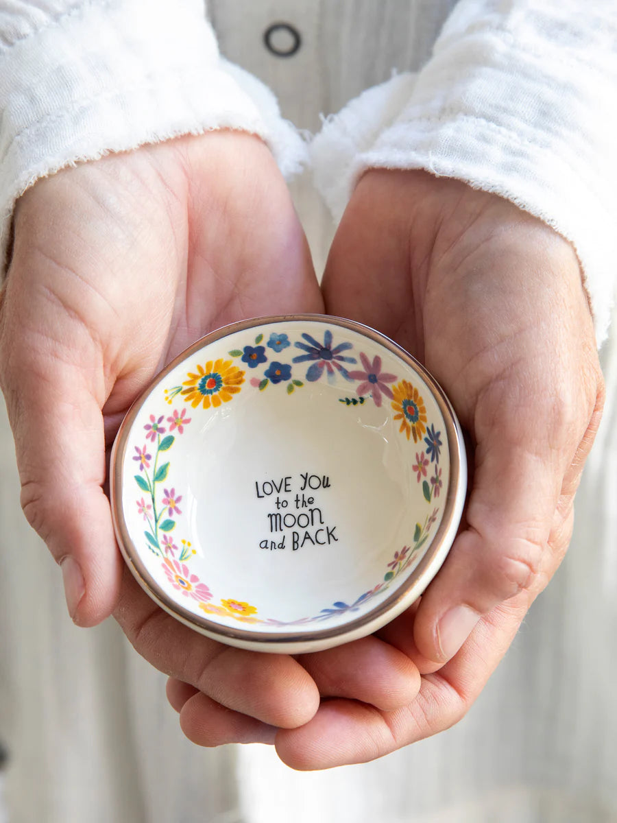 Natural Life Ceramic Giving Trinket Bowl - Love To Moon