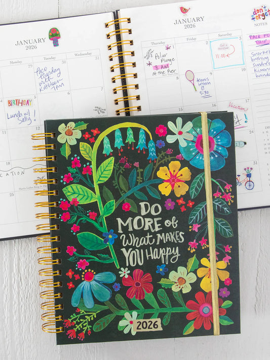 Natural Life 2025-26 17 Month Planner-Makes You Happy
