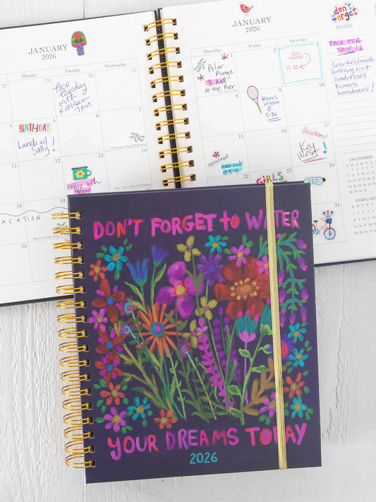 Natural Life 2025-26 17 Month Planner-Water Your Dreams