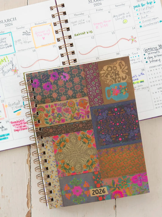 Natural Life 2026 12 Month Planner-Coffee