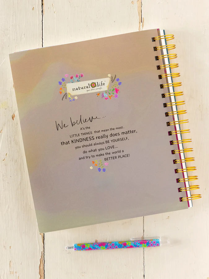 Natural Life 2026-27 17 Month Planner- Patchwork Be Happy