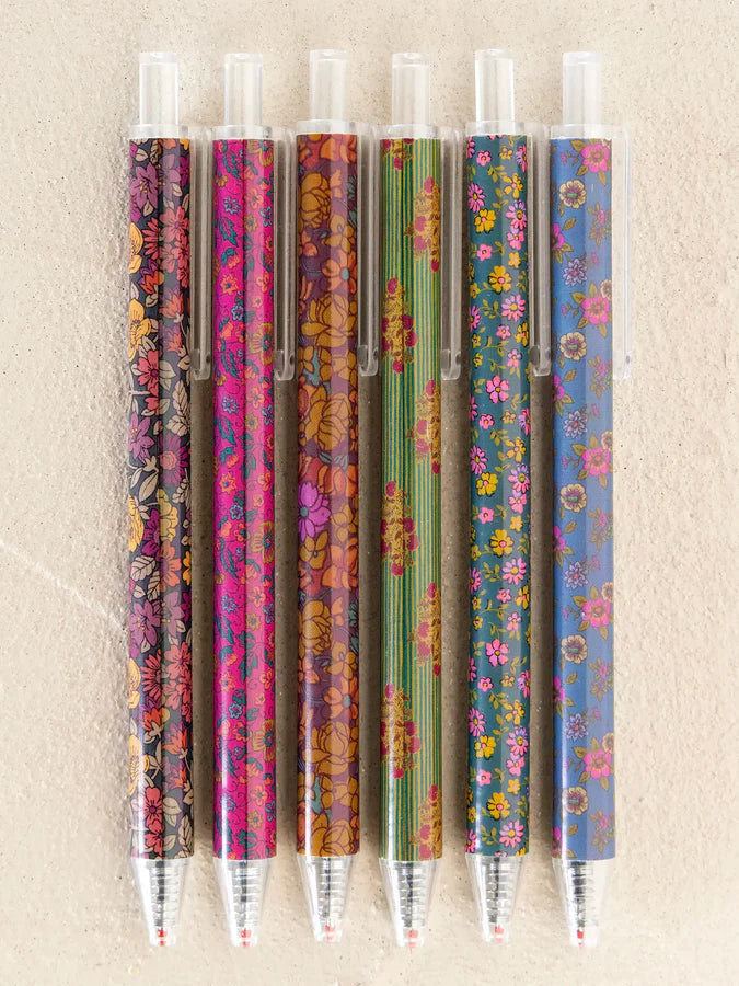 Natural Life Best Gel Pens Ever, Set of 6- Black Ink
