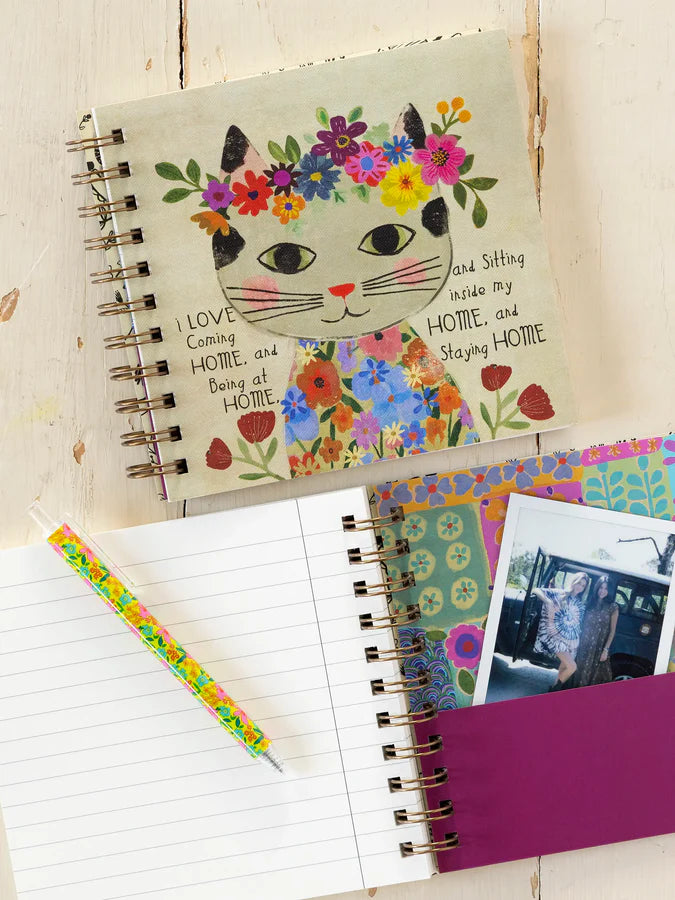 Natural Life Spiral Notebook- I Love Coming Home