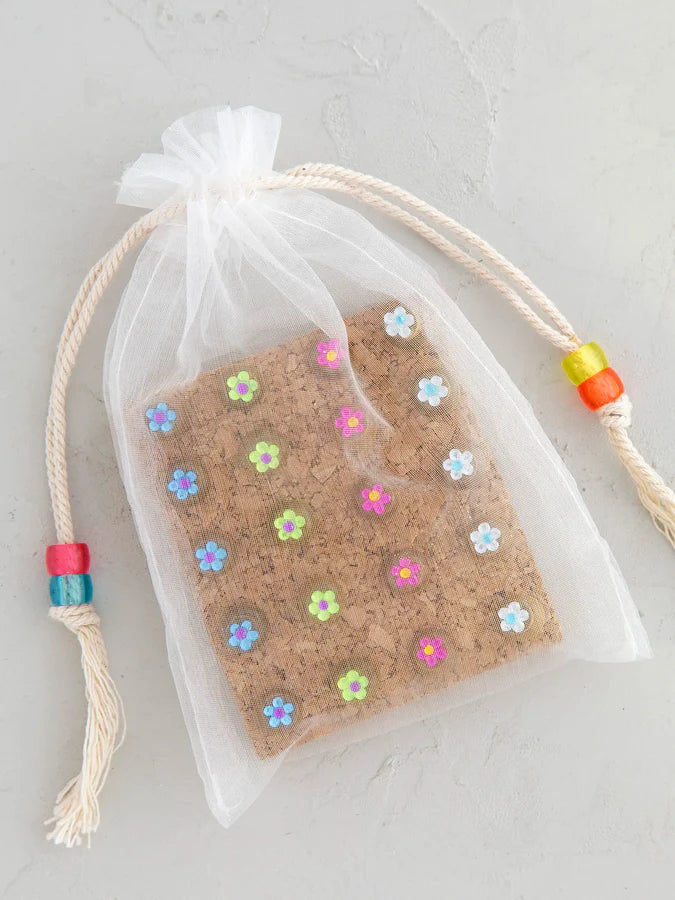 Natural Life Rhinestone Flower Push Pin Set-Multicolored
