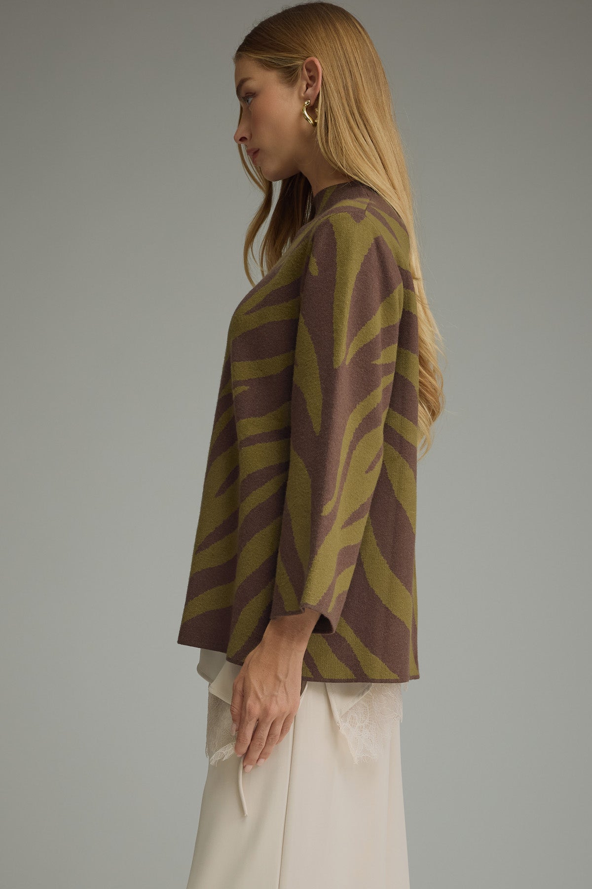 Entro Olive Printed Fashion Top