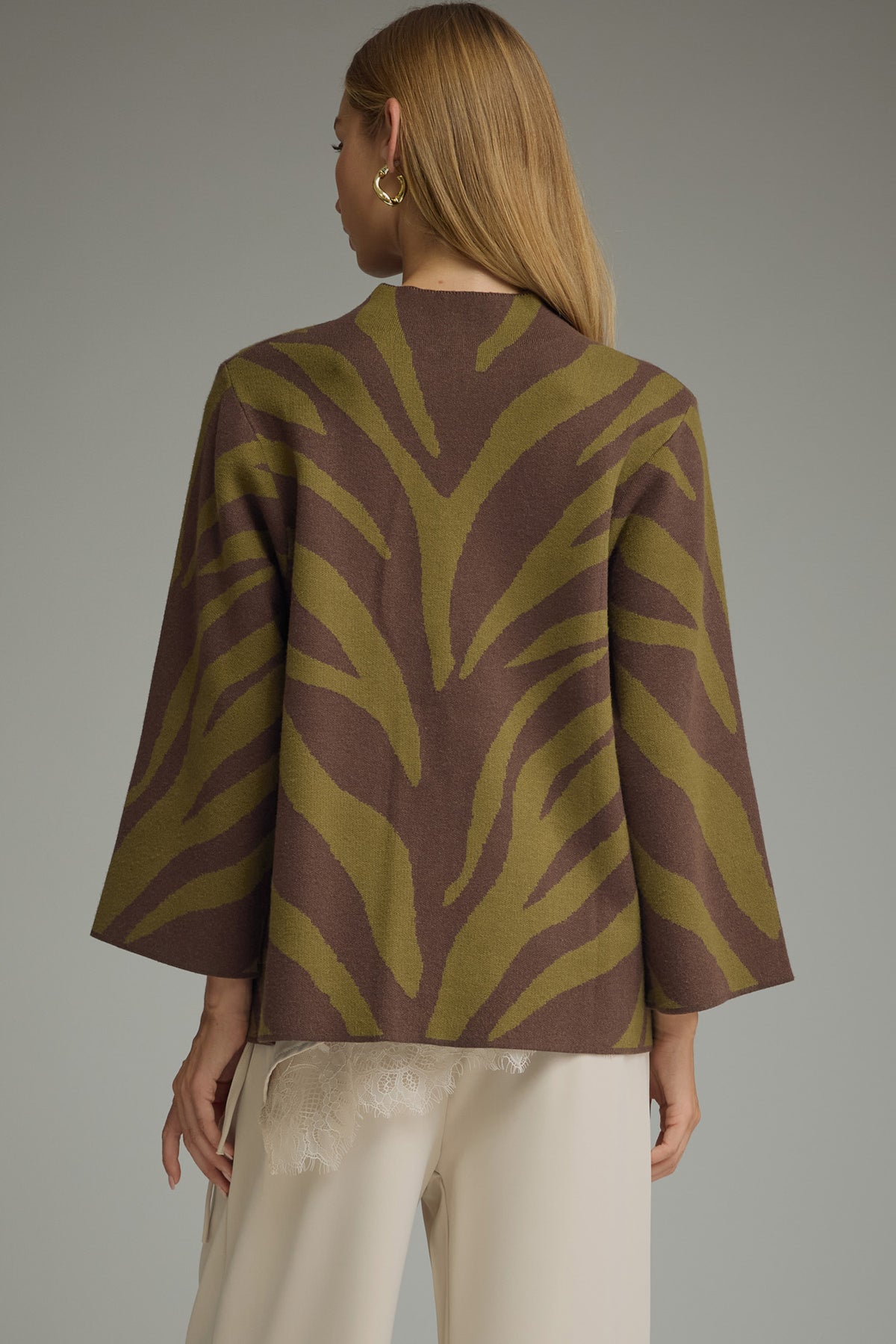 Entro Olive Printed Fashion Top