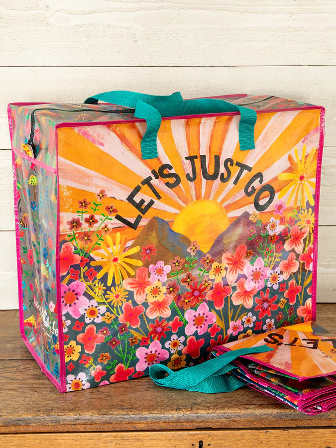 Natural Life Pack-It-All Zippered Tote- Let's Just Go