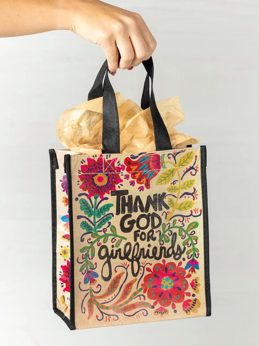 Natural Life Medium Happy Bag-Thank God For Girlfriends