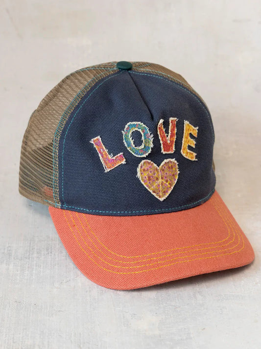 Natural Life Canvas Trucker Hat-Love