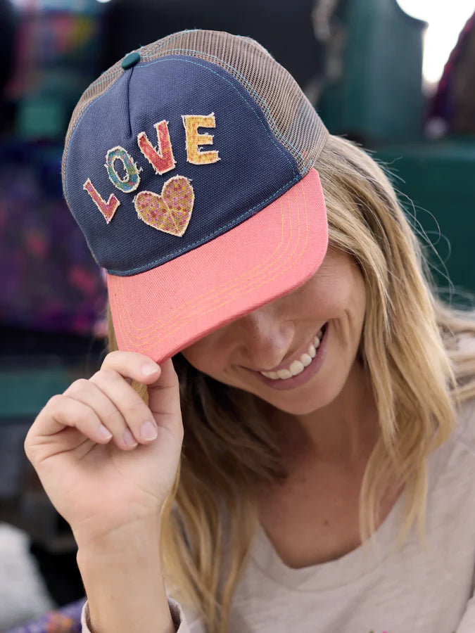 Natural Life Canvas Trucker Hat-Love