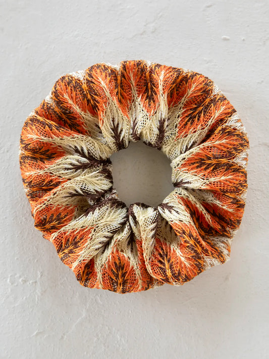 Natural Life Crochet Scrunchie-Burnt Orange