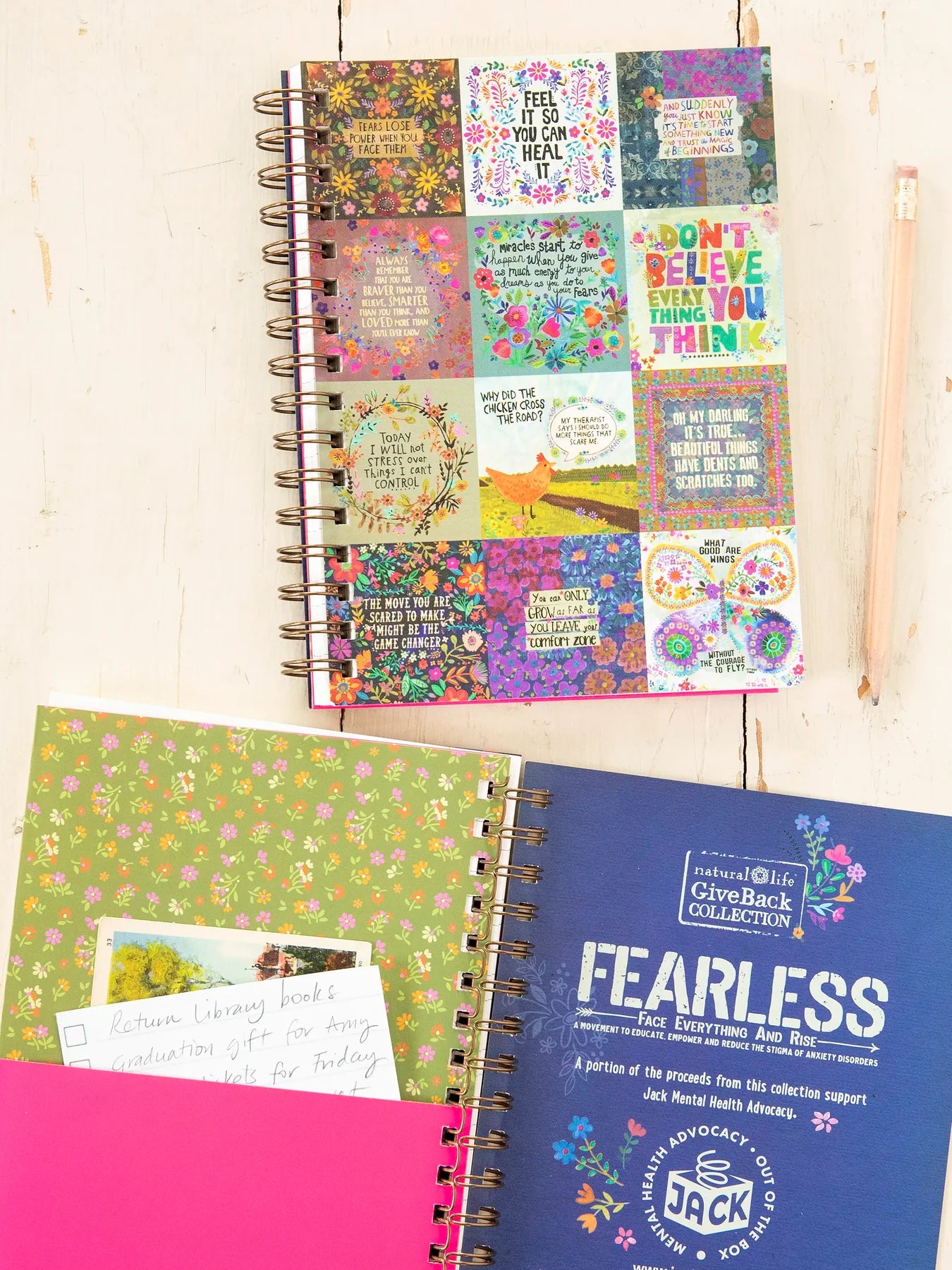 Natural Life Spiral Notebook-Fearless
