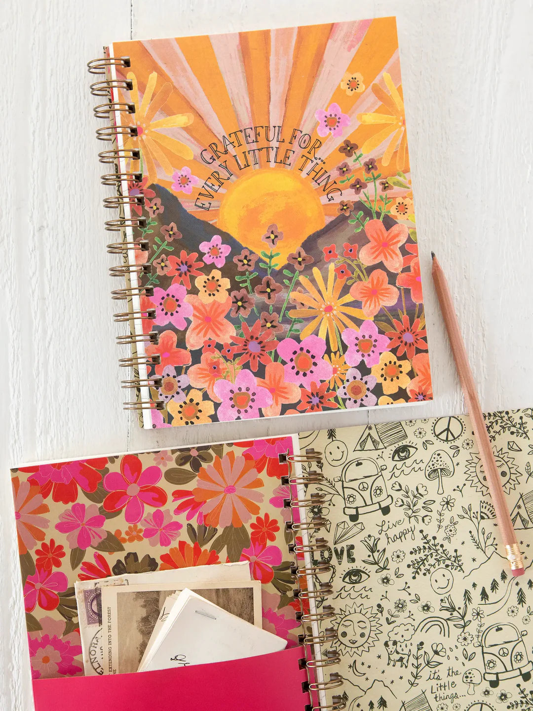 Natural Life Spiral Notebook-Grateful