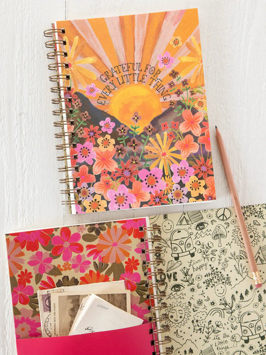 Natural Life Spiral Notebook-Grateful