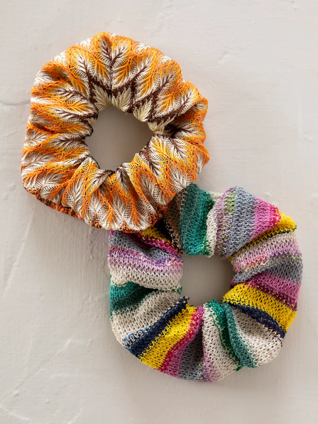 Natural Life Crochet Scrunchie-Burnt Orange