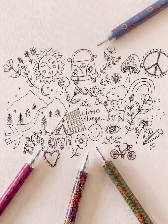 Natural Life Best Gel Pens Ever, Set of 6- Black Ink
